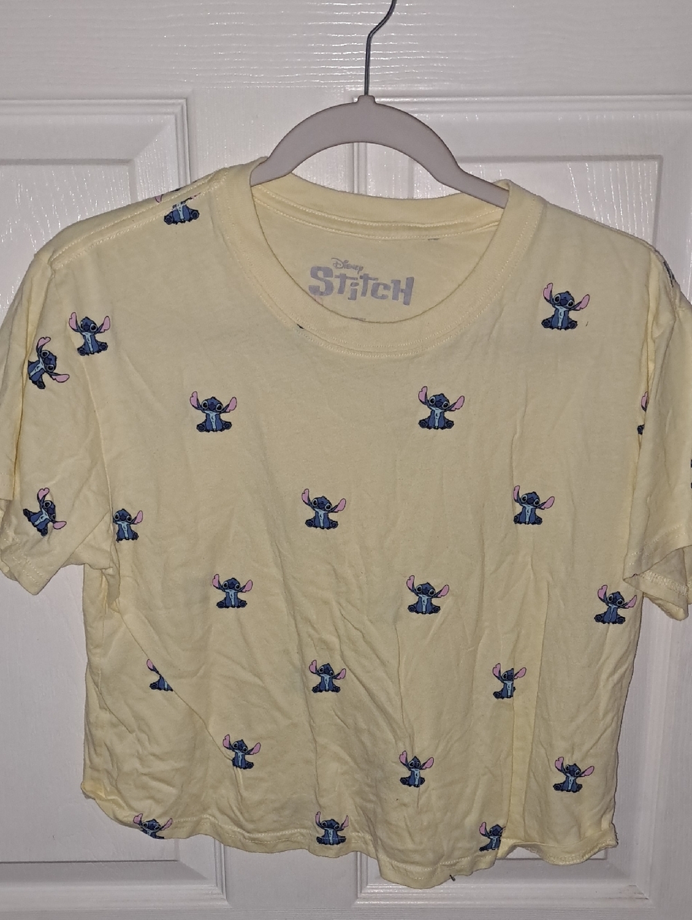 Disney Yellow Stitch Allover Print Tee